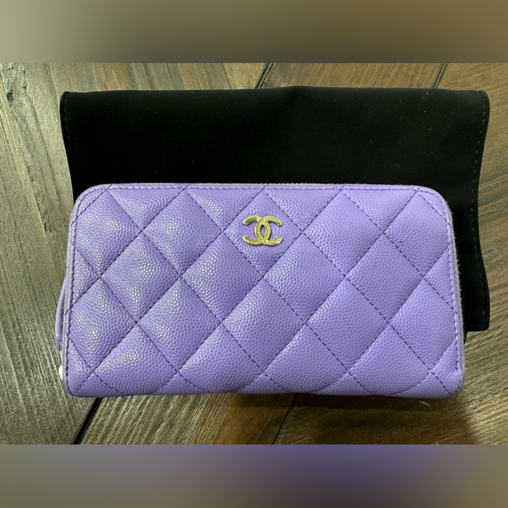 Chanel Lilac/Lavender Wallet